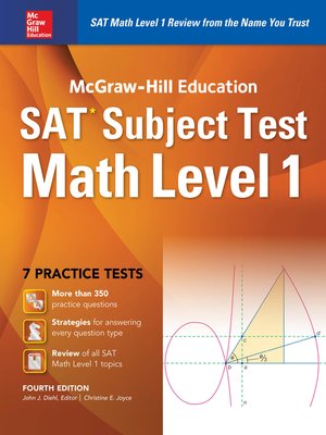 cover image of McGraw-Hill Education SAT Subject Test Math Level 1 4th Ed.